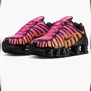 NIB Nike Gradient Pink to Orange Shox TL Sneakers-8.5